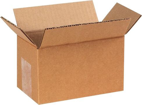 صناديق مموجة مقاس 7x4x4 من PARTNERS BRAND، صغيرة، 7 طول × 4 عرض × 4 ارتفاع، عبوة من 25 قطعة | الشحن، التعبئة والتغليف، النقل، صندوق تخزين للمنزل أو العمل، صناديق بالجملة قوية in Kuwait