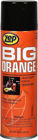 Zep Big Orange Heavy-Duty Citrus Degreaser Aerosol - 15 oz (Case Of 12) 11401 - Industrial Strength, Citrus Solvents, Dissolves Heavy Soil, Grease, Tar, Oil in Saudi Arabia