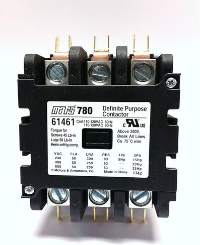 MARS780 61461 (DIRECT REPLACEMENT OF FURNAS 42DF35AF) CONTACTOR 3 POLE in Saudi Arabia