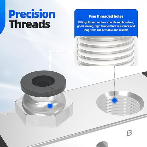 Pneumatic Solenoid Valve, Hoodutric 1/4"NPT 5 Way 2 Position Air Hand Lever Operated Valve Manual Control Push Pull Solenoid Air Valve 4H210-08 in Kuwait