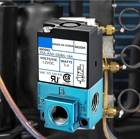 وحدة التحكم الإلكترونية في التعزيز، تيار مستمر 12 فولت 5.4 وات، 3 منافذ للتحكم في التعزيز، 35A-AAA-DDBA-1BA، صمام الملف اللولبي 1/8 بوصة NPT in Kuwait