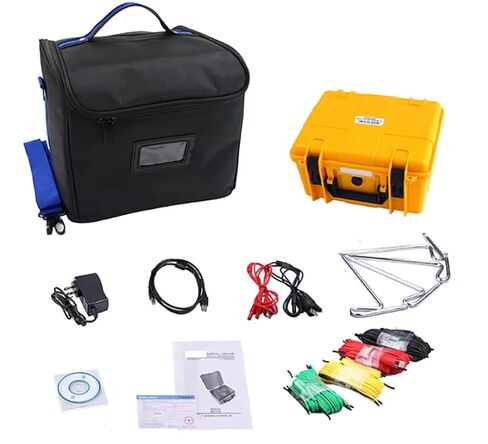 4 Wire Earth Ground Resistance Meter Tester Meter Digital Soil Resistivity Tester with Test Range 0.00Ω-30.00KΩ /0.00Ωm-9000kΩm /AC 0-600V IP65 Protective Shell in Saudi Arabia