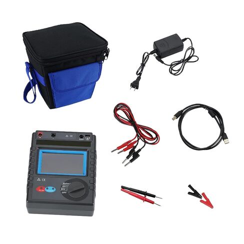 Digital Lightning Protection Component Tester with Leakage Current Measurement Range 0uA~1000uA Insulation Resistance Measurement Range 0.5MΩ~10GΩ Data Store 3000 Groups in Kuwait
