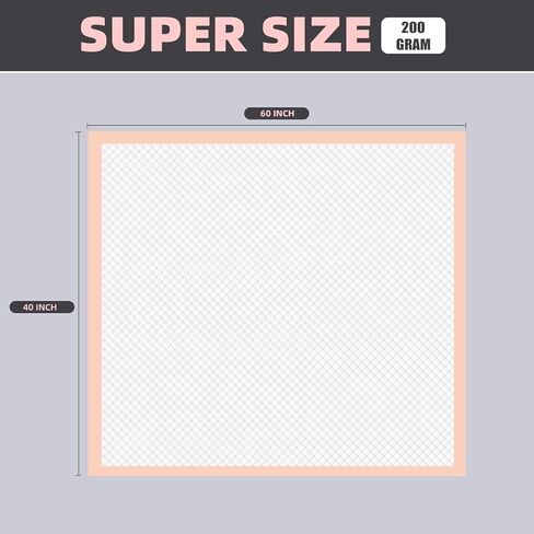 MKISS Oversized Bed Pads 40" x 60"(20 Counts), Heavy Duty Ultra Absorbent Underpads, Chucks Pads Disposable for Adults, Children, Babies, Elderly and Pets in Saudi Arabia