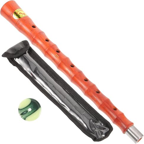 SUPVOX Suona Horn Replacement Tube D Tone Redwood Suona Pole with Protective Case Chinese Instrument Parts Accessory for Folk Traditional Music Performance in Saudi Arabia