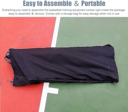 Basketball Shot Returner for Home & School | Automatic Hoop Attachment for Kids & Adults | Time-Saving Basketball Return System with Storage Bag in Saudi Arabia