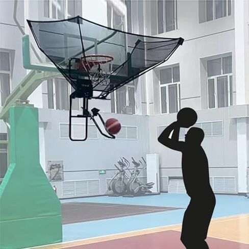 Automatic Basketball Shot Returner - Durable Metal Rebounder, Efficient Training Aid for Hoops & Rims, Perfect for Improving Shooting Skills & Game Performance in Saudi Arabia