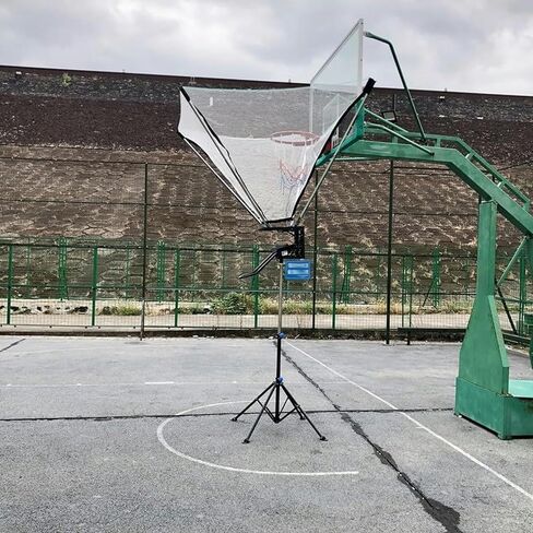 Automatic Basketball Rebounder Attachment, Indoor Outdoor Shot Return Net Training Aid for Basketball Hoop, Adjustable 4.8m System with Rotatable Brackets in Saudi Arabia