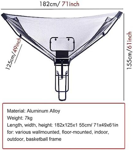 Basketball Shot Returner,Metal Basketball Return System, Shooting Basketball Rebounder Device, Portable Easy Fold Hanging Basketball Return Attachment in Saudi Arabia