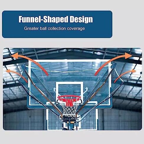Basketball Shot Returner,Metal Basketball Return System, Shooting Basketball Rebounder Device, Portable Easy Fold Hanging Basketball Return Attachment in Saudi Arabia