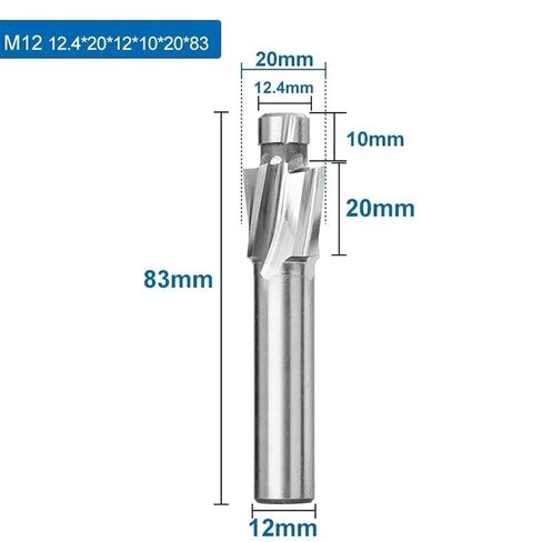 4 Flute Counterbore M3-M16 Slotting Tool Countersink Hole 1Pcs(12.4x20x12x40x20x83) AEVHBAMXN in Saudi Arabia