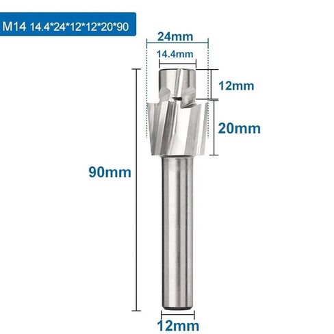 4 الناي Counterbore M3-M16 أداة الشق غاطسة حفرة 1 قطعة (14.4x24x12x12x20x90) AEVHBAMXN in Saudi Arabia