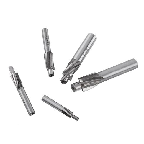 5pcs Countersink End Mill Cutter Slot Drill Bits Tool HSSAL for High Hardness Materials in Saudi Arabia