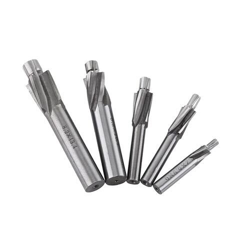 5pcs Countersink End Mill Cutter Slot Drill Bits Tool HSSAL for High Hardness Materials in Saudi Arabia