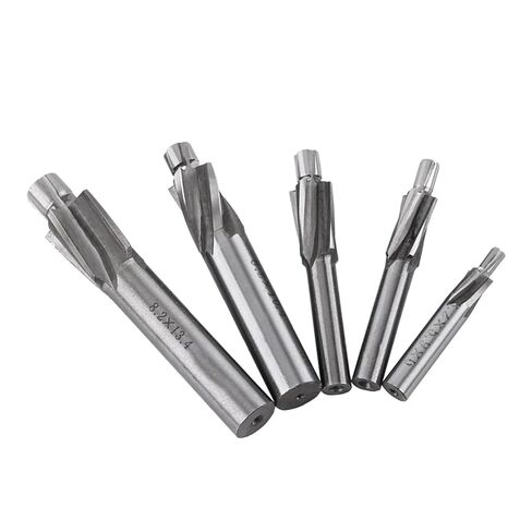 5pcs Countersink End Mill Cutter Slot Drill Bits Tool HSSAL for High Hardness Materials in Saudi Arabia
