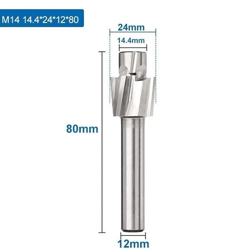 4 Flute Counterbore M3-M16 Slotting Tool Countersink Hole 1Pcs(14.4x24x12x80) AEVHBAMXN in Saudi Arabia