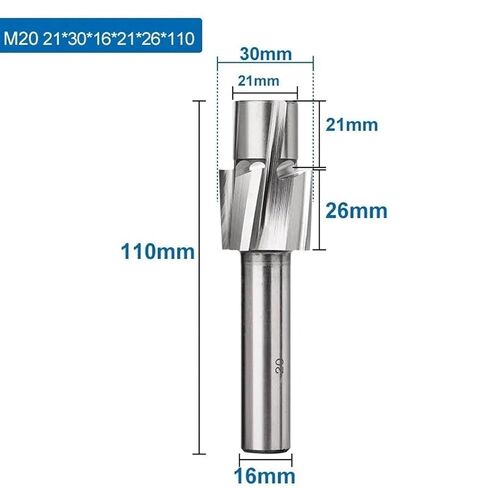 4 الناي Counterbore M3-M16 أداة الشق غاطسة حفرة 1 قطعة (21x30x16x21x26x110) AEVHBAMXN in Saudi Arabia