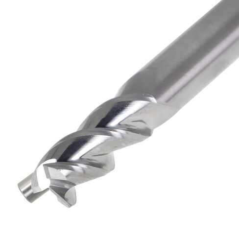 findmall 1/4 Inch Helix Carbide End Mill 3 Flute 5/8 Inch Length of Cut Fit for Aluminum Cut Non-Ferrous Metal Upcut CNC Spiral Router Bit in Saudi Arabia