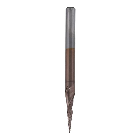 Tungsten Steel Cone End Mill, Excellent Chip Removal, High Surface Finish, for CNC Engraving Machine, Plywood Hardwood Acrylic Cutting Tools (R0.25*15*D4*50) in Kuwait