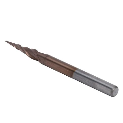 Tungsten Steel Cone End Mill, Excellent Chip Removal, High Surface Finish, for CNC Engraving Machine, Plywood Hardwood Acrylic Cutting Tools (R0.25*15*D4*50) in Kuwait