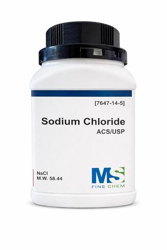 Sodium Chloride (Salt), High Purity Crystals, 500 Grams (1.1 lb.) - ACS in Kuwait
