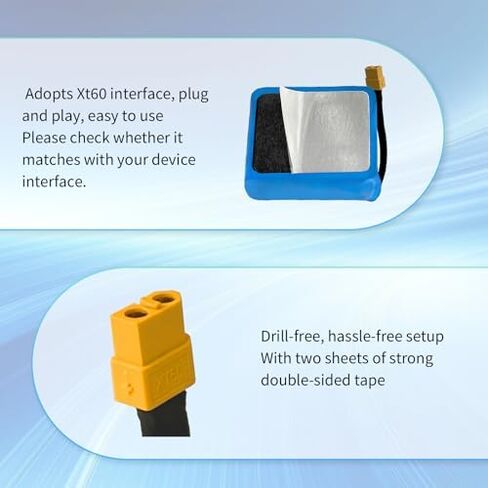 استبدال بطارية H0vегвоard 36V 2AH H0vегвоard استبدال بطارية ليثيوم قابلة للشحن مع موصل XT60. in Kuwait