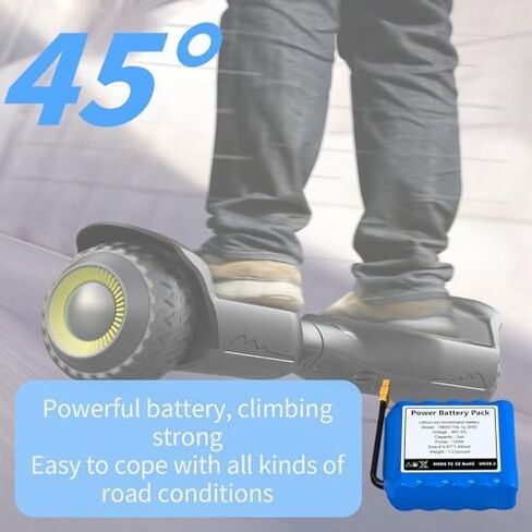 استبدال بطارية H0vегвоard 36V 2AH H0vегвоard استبدال بطارية ليثيوم قابلة للشحن مع موصل XT60. in Kuwait