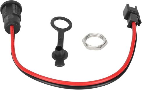 Electric Scooter Charging Sockets 5.5x2.1mm Female Sockets Panel Mount Waterproof Power Connector with Cable Scooter Accessories in Kuwait