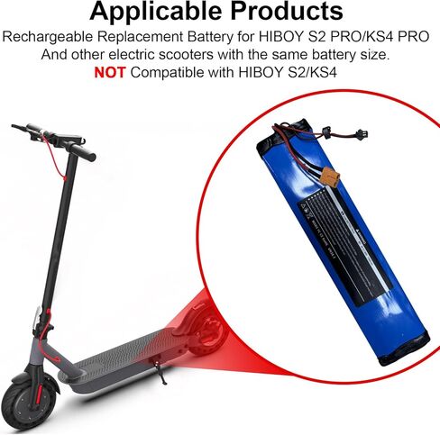 بطارية قابلة للشحن 36 فولت 11600 مللي أمبير في الساعة لهيبوي S2 PRO وKS4 PRO ذات سعة عالية، مع فتحات لولبية، تدوم طويلاً in Kuwait