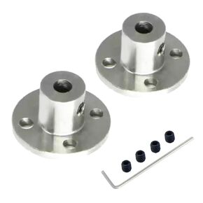 2Pcs 5mm Rigid Flange Shaft Coupling, Stainless Steel Flange Coupling Motor Guide Shaft Coupler Connector for Motor Accessories, RC Model, DIY Parts in Kuwait