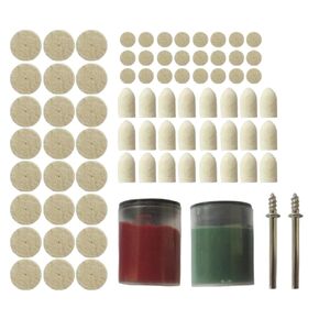 Artibetter 76pcs الصوف ورأى عجلة التلميع عدة الحفر لوحة تلميع مجموعة للأدوات الدوارة السيارات بالتفصيل والتشطيب المعدني in Kuwait