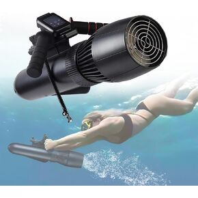 Underwater Booster, Electric Paddle Board Motor, 500W/700W, 30m Depth, 3-9 Km/H, with Watch Remote Control, Removable Handle, for Diving and Pool in Kuwait