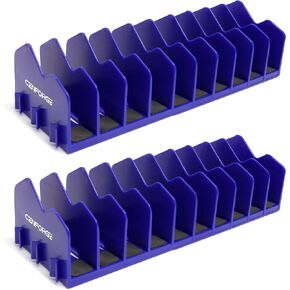 منظم كماشة Cenfoge، رف كماشة، حامل كماشة ومنظم قطع مع قاعدة مطاطية مضادة للانزلاق، منظم كماشة لدرج صندوق الأدوات، 20 فتحة، تخزين الأدوات، رف كماشة (2 قطعة-أخضر) in Kuwait