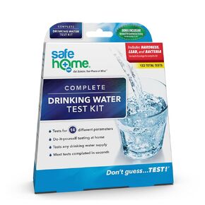 طقم اختبار مياه الشرب الكامل Safe Home® - فحص DIY لـ 14 معلمة + اختبار اختياري في مختبرنا المعتمد من وكالة حماية البيئة (EPA) لما يصل إلى 48 معلمة - صُنع في الولايات المتحدة الأمريكية in Kuwait