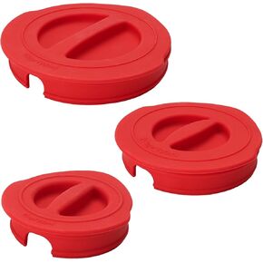 3 Pack Silicone lids replacement for Pyrex glass containers, Silicone covers replacement, Compatible with Pyrex 1 Cup, 2 Cup, 4 Cup Tempered Glass Measuring Cups, Reusable (Cups not Included) in Kuwait