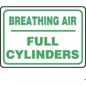 SAFETY SIGN BREATHING AIR FULL, Mfr: MCPG536XL-A in Kuwait