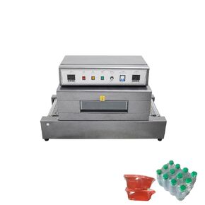 220v 5.5KW Heat Shrink Tunnel Packaging Machine with Mesh Conveyor Belt,Max 40x20cm Heat Shrink Tunnel with Digital Temp Control, Adjustable Speed 0-32.8/ft,for E-Commerce and Home Use in Kuwait