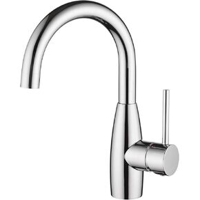 صنبور حوض CREA بار، صنبور المطبخ للحمام، النيكل المصقول مسبقًا، صغير صغير للمطبخ، حمام بحري، فتحة واحدة من الفولاذ المقاوم للصدأ، صنابير مرحاض للمزرعة في الهواء الطلق in Kuwait