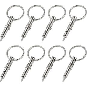 Bimini Top Quick Release Pins 1/4 inch Diameter with Drop Cam and Spring, Usable Length 0.9 inch, Full 316 Stainless Steel, Marine Hardware in Kuwait