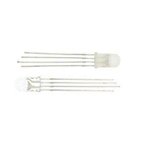 200 Pcs LED 5mm RGB Diffused Common Anode Red Green Blue 4Pins Tri Color Emitting Diodes F5mm RGB Diffused Cathode LEDs Light(Transparents Cathode) in Saudi Arabia