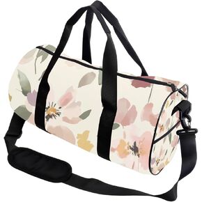 Blue Blooms Stain- Resistant Workout Bag For Men Women Oxford Tote Bags Adjustable Shoulder Strap, Convertible Carry Backpack Vintage Duffle Bag For Weekend Hiking Gym Backpack Men in Kuwait