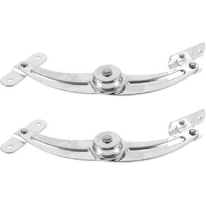2pcs Nickel-Plated Steel Door Stop Hinges for Right-Opening Cabinets Small Locking Support Hinges for Electrical Cabinet Doors Soft-Close Miniature Limiters for Industrial Use in Kuwait