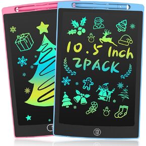 LCD Writing Tablet for Kids 12.5 Inch, Doodle Pad, Colorful Writing Board, LCD Drawing Board Erasable,Toys for Kids, Birthday Day Gifts for 3 4 5 6 7 8 Year Old Girls Boys, Blue (Blue+Green) in Kuwait