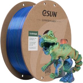 eSUN Silk PLA 3D Printer Filament 1.75mm Black Red Dual Color Shiny Silky Filament, Dimensional Accuracy +/-0.03mm, 1kg (2.2lbs) Cardboard Spool for Most FDM 3D Printers in Kuwait