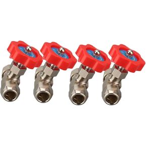 6 مللي متر 8 مللي متر 10 مللي متر 12 مللي متر ثقب ضياء مقبض بلاستيكي برتقالي أنبوب معدني إبرة نوع ارتفاع ضغط صمام كروي (8 مللي متر) in Kuwait