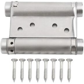 Double Spring Two-Way Free Door Hinge Stainless Steel Automatic Closing Dedicated Hardware 1Pcs(3inch) in Saudi Arabia
