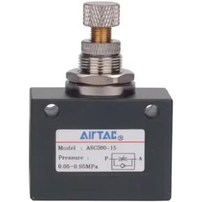 AirTAC One-Way Throttle Valve ASC100-06/200-08 Pneumatic Adjustable Flow Control Speed regulating Valve (ASC300-10) in Kuwait