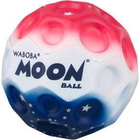 Waboba Moon Ball Stars and Stripes- Hyper Bouncy Ball - All Ages Extreme Bounce and Fun - Perfect for Active Play and Outdoor Games in Kuwait