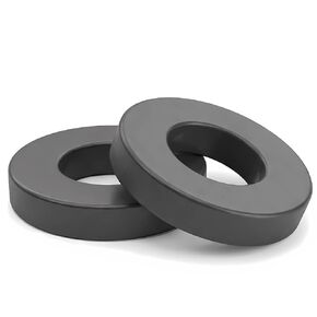 Large Round Magnets, Strong C8 Industrial Ceramic Ring Magnets (Ferrite), 2.4" OD x 1.3" ID x 0.4" Thick, for Science Projects & DIY Craft Making (2) in Saudi Arabia