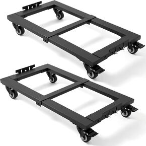 مجموعتان من الأثاث المتحرك بسعة 2300 رطل، 31 بوصة × 17 بوصة، دوللي متدحرجة شديدة التحمل، 4 عجلات مع فرامل، عارضة قابلة للتعديل، حاجز مانع للانزلاق للمستودع، المرآب، نقل المنزل، متجر بيع بالتجزئة in Kuwait